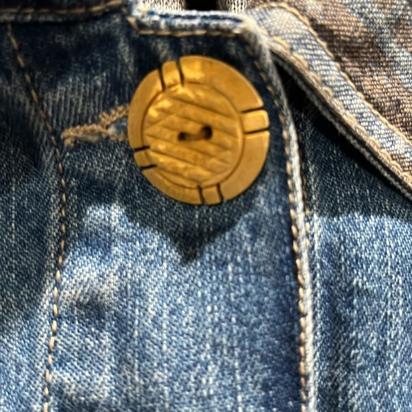 Vintage embroider Jean jacket jungle theme - Picture 6 of 10